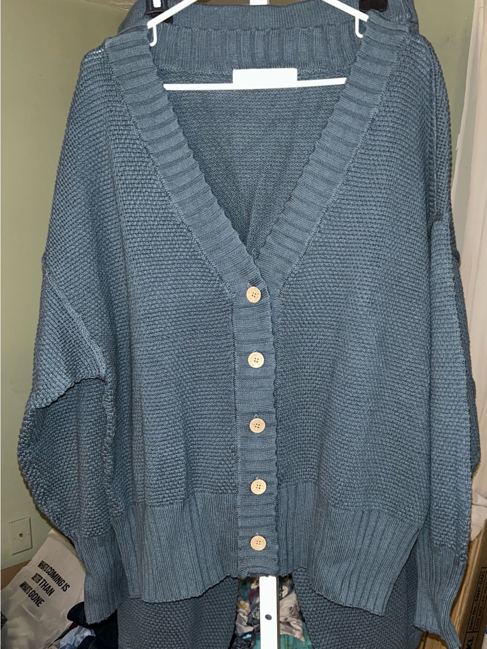 Free People Hailee Cardi Set in Hunter Green